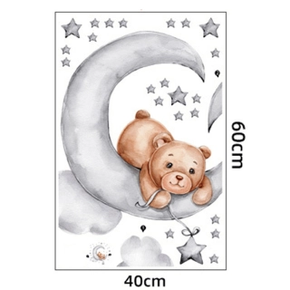 Стикер за стена за детска стая – Мече Луна | SONNE933 - 6