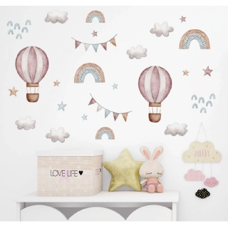 Стикери за стена за детска стая – балони и дъга | SONNE938 - 1