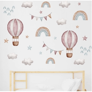 Стикери за стена за детска стая – балони и дъга | SONNE938 - 2