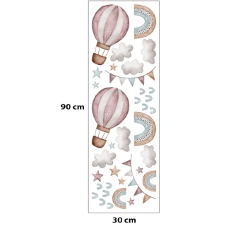 Стикери за стена за детска стая – балони и дъга | SONNE938 - 5