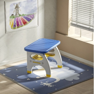 Детска маса с един стол в син цвят и лимон | SONNE943 - 4