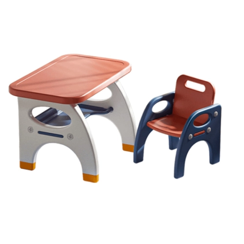 Детска маса с един стол в червен и син цвят    | SONNE942
