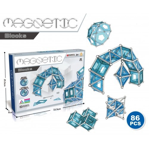 Образователни магнити за игра, Magnetic Z, 86 части | Sonne319