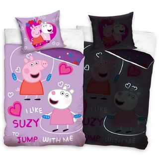 Детски светещ спален комплект Peppa Pig Love – 2 части | PP211016B-13 - 1