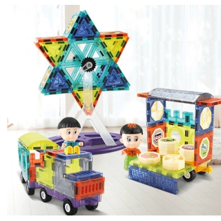 Магнитен конструктор Stars с фигурки и панели 100 части | SONNE972 - 1