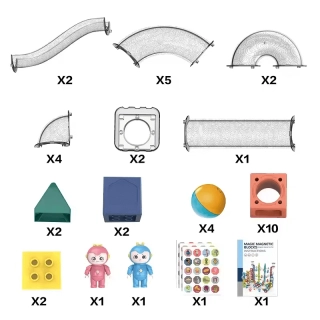 Магнитен конструктор NEO с фигурки и панели 38 части | SONNE973 - 4