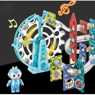 Светещ детски магнитен конструктор Dorfi със звуци 80 части | SONNE977 - 3