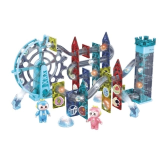 Детски магнитен конструктор Clunk със звук и светлина 129ч | SONNE978 - 1