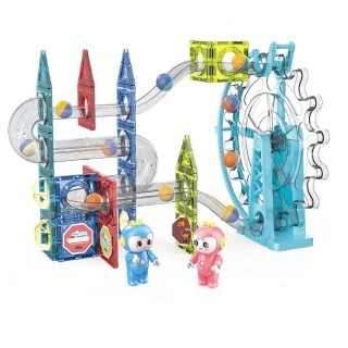 Магнитен детски конструктор Otis със звук и  колело 73 части | SONNE980 - 1