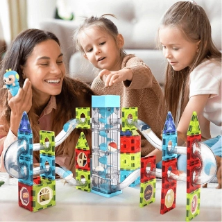 Магнитен детски конструктор Otis със звук и  колело 73 части | SONNE980 - 7