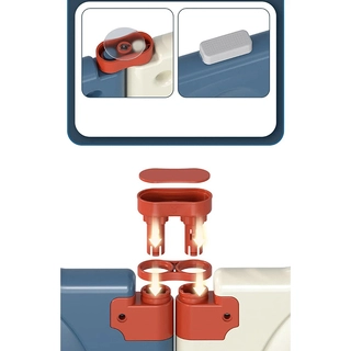 Бебешка ограда Little Dino - синьо и бяло | Sonne0527 - 8