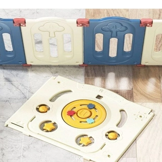 Бебешка ограда Little Dino - синьо и бяло | Sonne0527 - 7