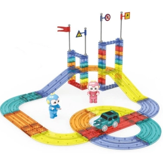 Детска магнитна писта Crimson с фигурка и количка 63 части | SONNE982 - 1