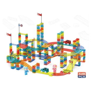 Голяма магнитна писта Gigabyte с нива и аксесоари 348 части | SONNE984 - 1