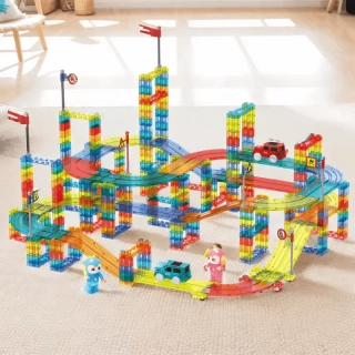 Голяма магнитна писта Gigabyte с нива и аксесоари 348 части | SONNE984 - 3