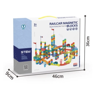 Голяма магнитна писта Gigabyte с нива и аксесоари 348 части | SONNE984 - 4