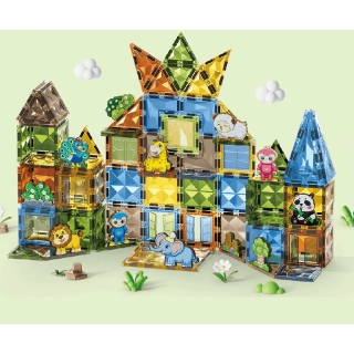 Голям магнитен конструктор Topo с животни  и 116 части | SONNE988 - 3