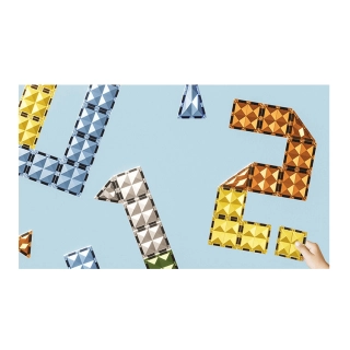 Детски магнитен конструктор Dino atack с къща и 116 части | SONNE989 - 4