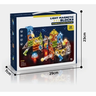 Детски магнитен конструктор Rotor със светлини и 69 части | SONNE993 - 4