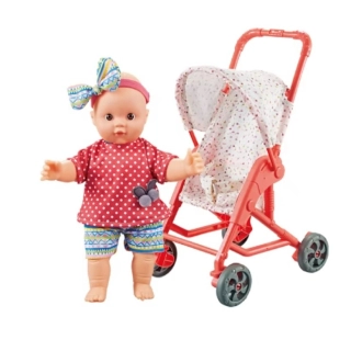 Кукла Dimas със столче с количка, легло и аксесоари | SONNE1016 - 7