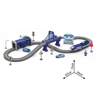 Детски полицейски влак Горна Оряховица с аксесоари 66 части | SONNE1035 - 2
