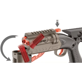 Детски двуцевен бластер Chamber с меки куршуми | SONNE1055 - 6