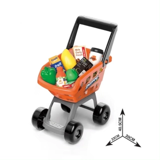 Детски супер комплект с количка за пазаруване и скенер | SONNE1068 - 5