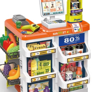 Детски супер комплект с количка за пазаруване и скенер | SONNE1068 - 9