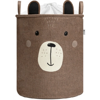 ЗАТВОРЕН КОШ ЗА ИГРАЧКИ, ГОЛЯМ КОНТЕЙНЕР, КАФЯВО МЕЧЕ 63L | SONNE1086 - 1