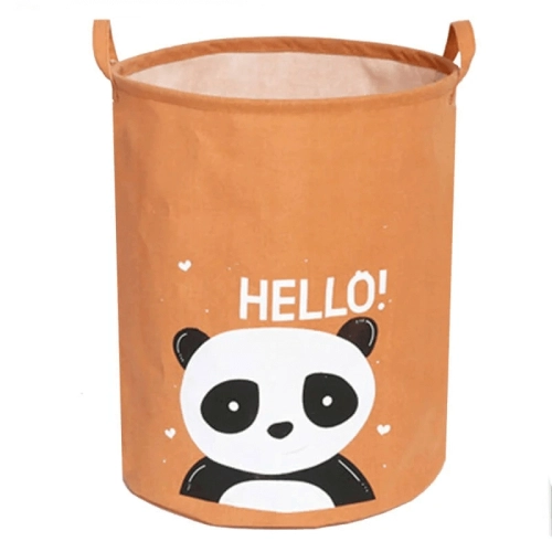 Голяма памучна кошница за съхранение на играчки, Hello Panda | SONNE1085