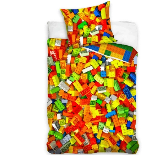 Детски спален комплект Светът на LEGO 160*200 / 70*80 | SONNE1103
