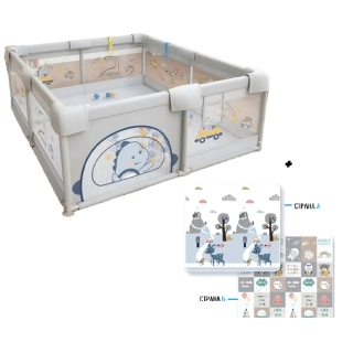 Бебешка кошара за игра Kai grey Junior с килим 150*200*65 | SONNE1110 - 1