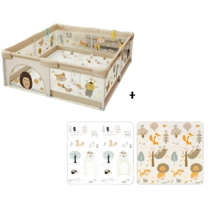 Бебешка ограда с Mori в комплект килим и меки топки 180*200 | SONNE1111 - 1