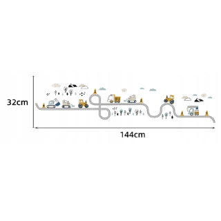 SIPO Стикери за стена за детска стая, Трактори на улицата | SONNE1120 - 6