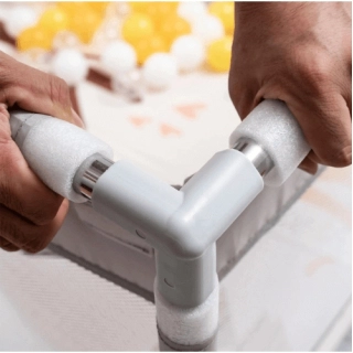 Бебешка мека ограда с цип Charlie grey 180*150*65 | SONNE1160 - 6