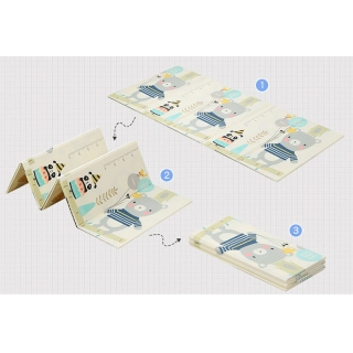 Бебешка мека ограда с цип Charlie grey 180*150*65 | SONNE1160 - 8