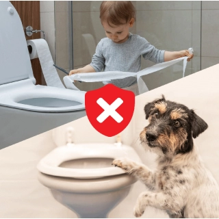 Предпазна ключалка за тоалетна седалка бял цвят | SONNE1180 - 14