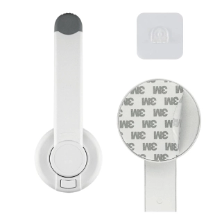 Предпазна ключалка за тоалетна седалка бял цвят | SONNE1180 - 5