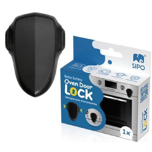 Предпазител за фурна в черен цвят