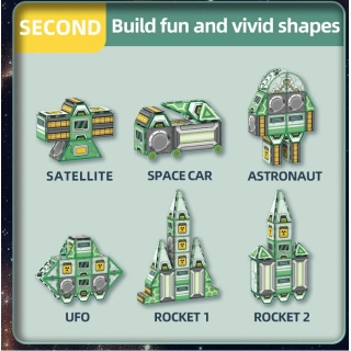 Storm Cat магнитен детски конструктор със 108 части | SONNE1187 - 4