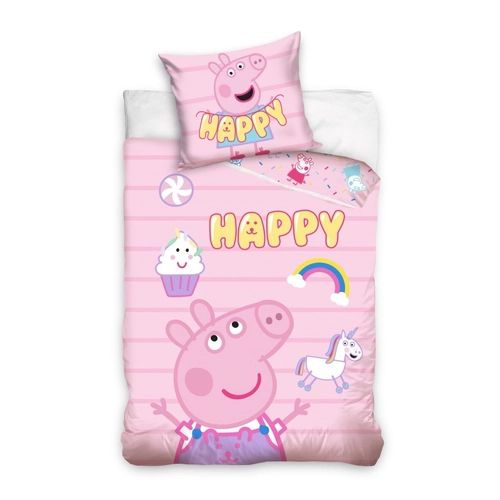 Детски спален комплект Peppa Pig Happy – 2 части | PP201051B-PP-T