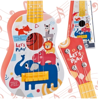 Детска китара с метални струни 58 см Big Beam оранжев гриф | SONNE1206 - 3