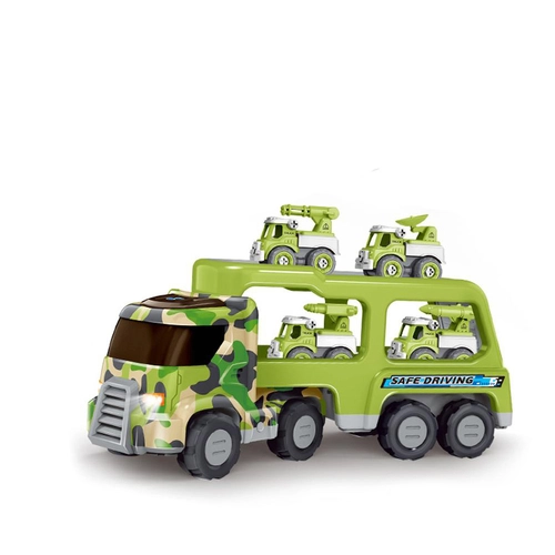 Детска играчка Мily, военен камион с колички, зелен | sonne515 - 1