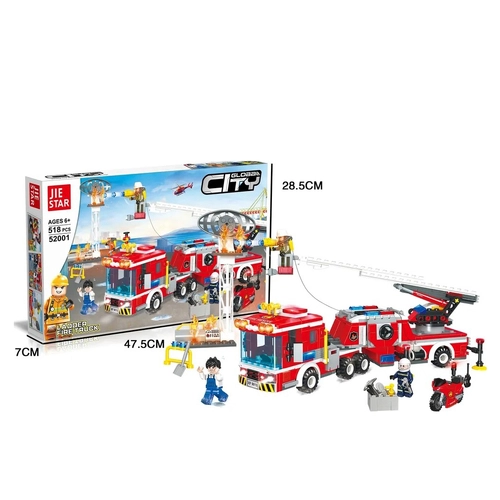 Детски конструктор Пожарна NYFD с играчки | sonne523 - 1