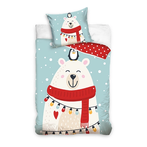 Детски спален комплект Christmas Bear - 2 части | NL221072b