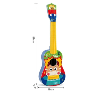 Детска китара 57 см в свежи цветове HybridBass | SONNE1209 - 2