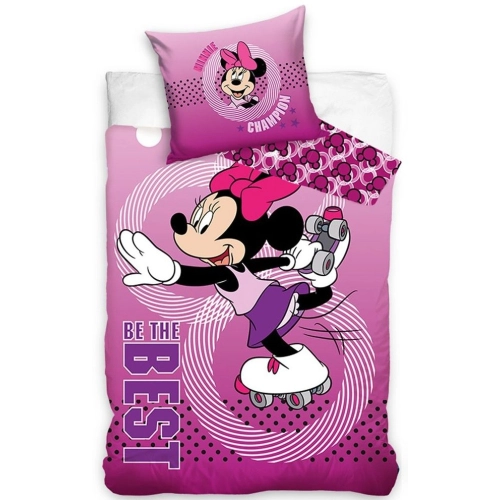Детски спален комплект Minnie Mouse Roller-Skating плик за завивка 140x200 – 2 части | MNN209402-1