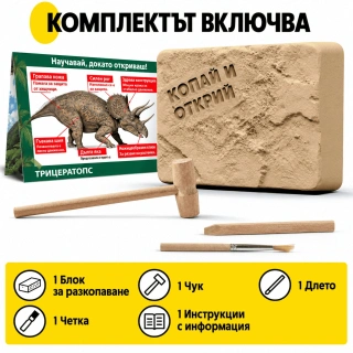 Комплект за разкопки на Трицератопс | SONNE1259 - 8