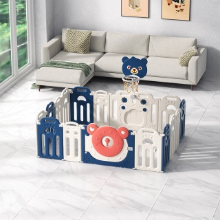 Бебешка ограда за безопасна игра Padi с баскетболен кош | Sonne259 - 2