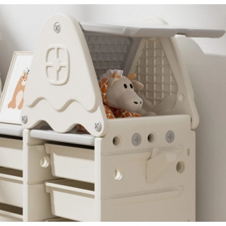 Органайзер за играчки House бял цвят | Sonne262 - 3